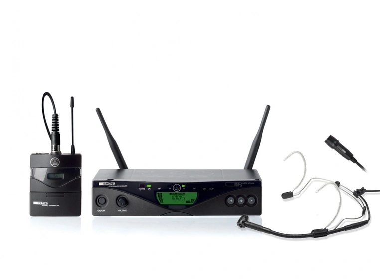 AKG WMS470 Trådløst system(C555L, CK99L) m/bøyle+mygg Bånd 7 - 500.1-530.5 Mhz 